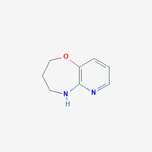 molecular formula C8H10N2O B8573156 6,7,8,9-Tetrahydro-5-oxa-1,9-diaza-benzocycloheptene 