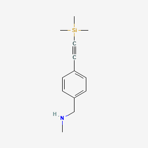 molecular formula C13H19NSi B8573167 Methyl-(4-trimethylsilanylethynyl-benzyl)-amine 