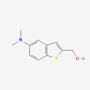 molecular formula C11H13NOS B8573255 (5-Dimethylamino-benzo[b]thiophen-2-yl)-methanol 