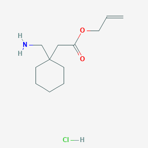 molecular formula C12H22ClNO2 B8573282 Allyl 1-Aminomethyl-1-Cyclohexane Acetate Hydrochloride 