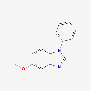 molecular formula C15H14N2O B8573284 5-Methoxy-2-methyl-1-phenyl-1H-benzimidazole CAS No. 444995-63-5