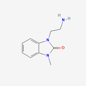 molecular formula C10H13N3O B8573313 1-(2-Amino-ethyl)-3-methyl-1,3-dihydro-benzoimidazol-2-one 