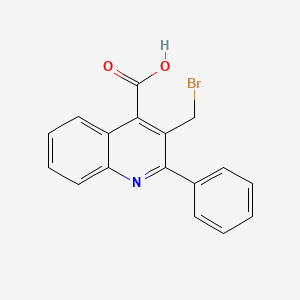 3-(Bromomethyl)-2-phenylquinoline-4-carboxylic acid