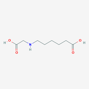 molecular formula C8H15NO4 B8573336 6-[(Carboxymethyl)amino]hexanoic acid CAS No. 90159-86-7