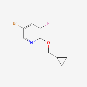 5-Bromo-2-(cyclopropylmethoxy)-3-fluoropyridine