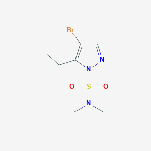 molecular formula C7H12BrN3O2S B8573358 4-bromo-5-ethyl-N,N-dimethyl-1H-pyrazole-1-sulfonamide 