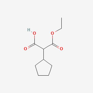 2-Cyclopentyl-3-ethoxy-3-oxopropanoic acid