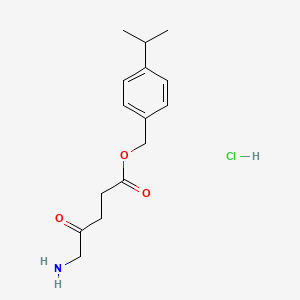 molecular formula C15H22ClNO3 B8573390 4-Isopropylbenzyl 5-aminolevulinate hydrochloride 