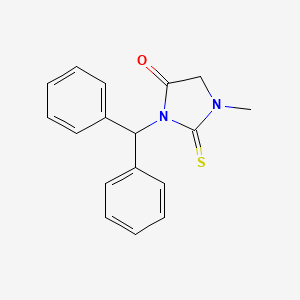 4-Imidazolidinone, 3-(diphenylmethyl)-1-methyl-2-thioxo-