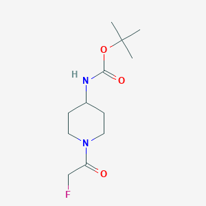 molecular formula C12H21FN2O3 B8573415 Tert-butyl [1-(fluoroacetyl)piperidin-4-yl]carbamate CAS No. 651056-74-5