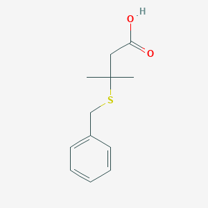 3-Methyl-3-(phenylmethylthio)butanoic acid
