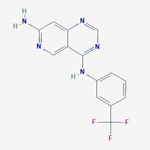 4-N-[3-(trifluoromethyl)phenyl]pyrido[4,3-d]pyrimidine-4,7-diamine