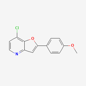 7-Chloro-2-(4-methoxyphenyl)furo[3,2-b]pyridine