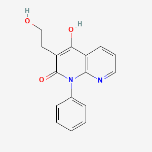 4-hydroxy-3-(2-hydroxyethyl)-1-phenyl-1,8-naphthyridin-2(1H)-one