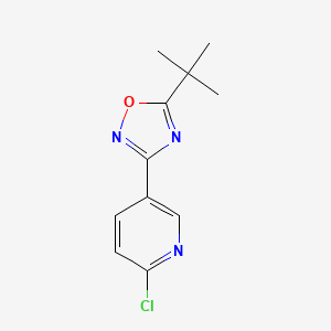 5-(5-Tert-butyl-1,2,4-oxadiazol-3-yl)-2-chloropyridine