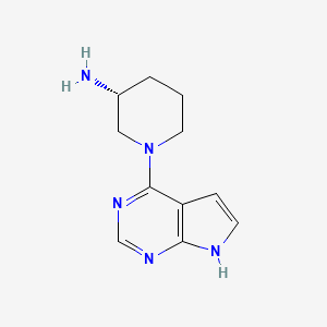 (3R)-1-(7H-pyrrolo[2,3-d]pyrimidin-4-yl)piperidin-3-amine