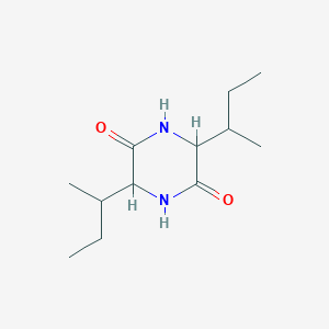 molecular formula C12H22N2O2 B8573630 3,6-Di-sec-butylpiperazine-2,5-dione 