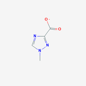molecular formula C4H4N3O2- B8573654 methyl-1H-1,2,4-triazolecarboxylate 