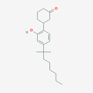 3-[2-Hydroxy-4-(2-methyloctan-2-yl)phenyl]cyclohexan-1-one