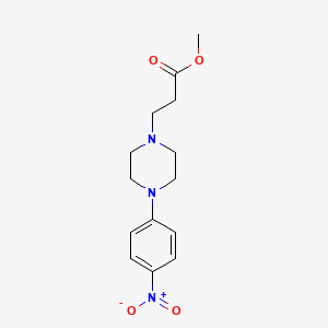 3-[4-(4-Nitro-phenyl)-piperazin-1-yl]-propionic acid methyl ester