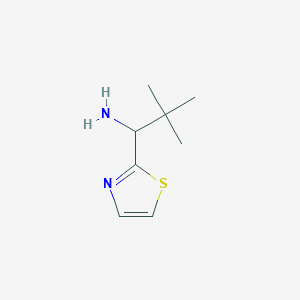 molecular formula C8H14N2S B8573783 2,2-Dimethyl-1-thiazol-2-yl-propylamine 