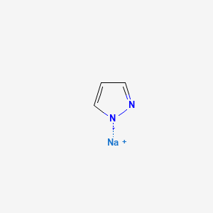 molecular formula C3H3N2Na B8573811 1H-Pyrazole, sodium salt CAS No. 40958-82-5