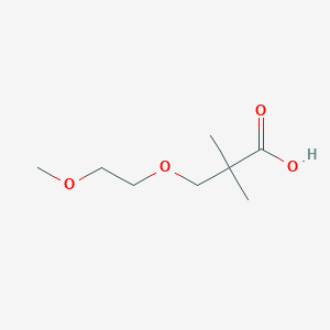 molecular formula C8H16O4 B8573819 3-(2-Methoxyethoxy)-2,2-dimethylpropanoic acid 