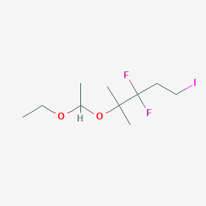 4-(1-Ethoxyethoxy)-3,3-difluoro-1-iodo-4-methylpentane
