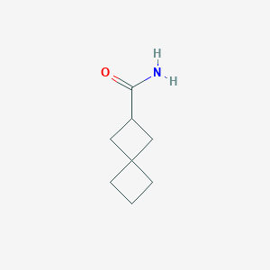 molecular formula C8H13NO B8573833 Spiro[3.3]heptane-2-carboxamide 