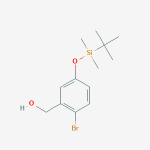 2-Bromo-5-(tert-butyldimethylsiloxy)benzyl Alcohol