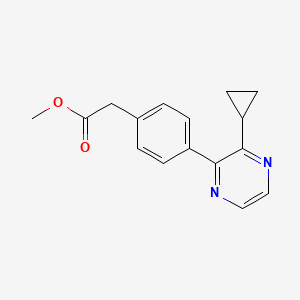 Methyl [4-(3-cyclopropylpyrazin-2-yl)phenyl]acetate