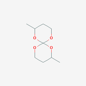 molecular formula C9H16O4 B8573851 2,8-Dimethyl-1,5,7,11-tetraoxaspiro[5.5]undecane CAS No. 65849-83-4