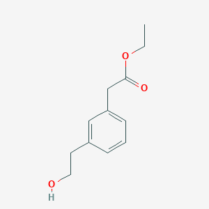 molecular formula C12H16O3 B8573872 Ethyl[3-(2-hydroxyethyl)phenyl]acetate 