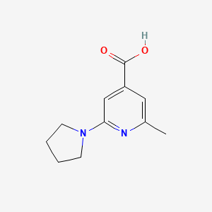 2-Methyl-6-pyrrolidin-1-yl-isonicotinic acid