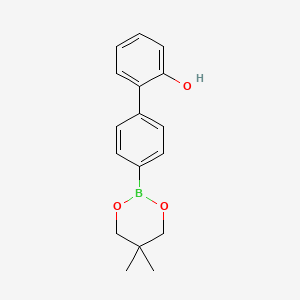 molecular formula C17H19BO3 B8573910 4'-(5,5-Dimethyl-1,3,2-dioxaborinan-2-yl)-[1,1'-biphenyl]-2-ol 