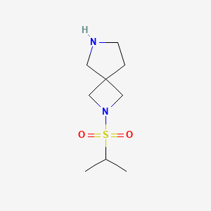 molecular formula C9H18N2O2S B8573918 2-(Propane-2-sulfonyl)-2,6-diazaspiro[3.4]octane 