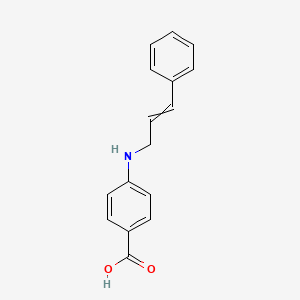 B8573927 4-[(3-Phenylprop-2-en-1-yl)amino]benzoic acid CAS No. 61439-68-7