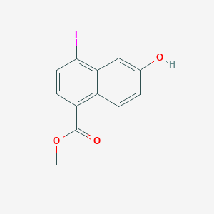 molecular formula C12H9IO3 B8573940 Methyl 6-hydroxy4-iodo-1-naphthoate 