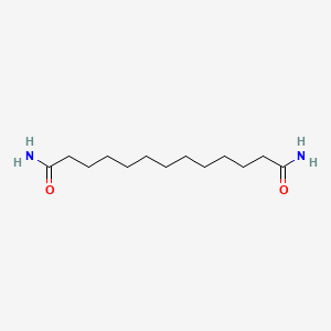 molecular formula C13H26N2O2 B8573948 Tridecanediamide CAS No. 89790-14-7