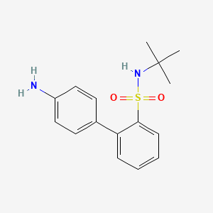 molecular formula C16H20N2O2S B8573959 N-tert-butyl-4'-aminobiphenyl-2-sulfonamide CAS No. 193006-34-7