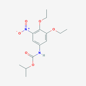 molecular formula C14H20N2O6 B8573966 Propan-2-yl (3,4-diethoxy-5-nitrophenyl)carbamate CAS No. 95775-22-7