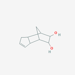 molecular formula C10H14O2 B8573988 3a,4,5,6,7,7a-Hexahydro-1H-4,7-methanoindene-5,6-diol CAS No. 7329-08-0