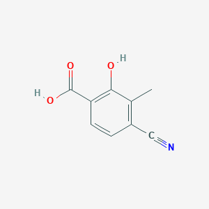molecular formula C9H7NO3 B8574011 4-Cyano-2-hydroxy-3-methylbenzoic acid 