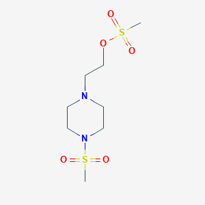 Methylsulfonyl 2-(4-(methylsulfonyl)piperazin-1-yl)ethyl ether