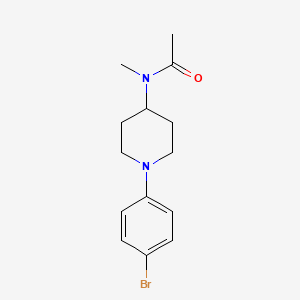 molecular formula C14H19BrN2O B8574036 N-(1-(4-bromophenyl)piperidin-4-yl)-N-methylacetamide 
