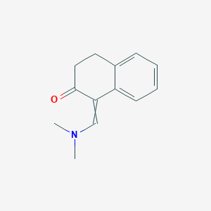 molecular formula C13H15NO B8574071 1-[(Dimethylamino)methylidene]-3,4-dihydronaphthalen-2(1H)-one CAS No. 90514-17-3