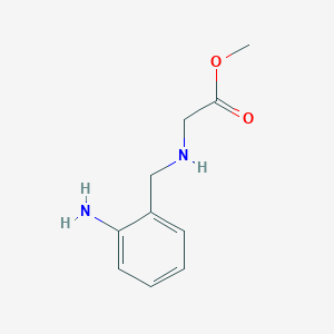 molecular formula C10H14N2O2 B8574124 (2-Amino-benzylamino)-acetic acid methyl ester 