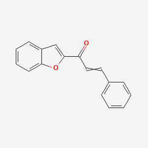 molecular formula C17H12O2 B8574130 1-(1-Benzofuran-2-yl)-3-phenylprop-2-en-1-one 