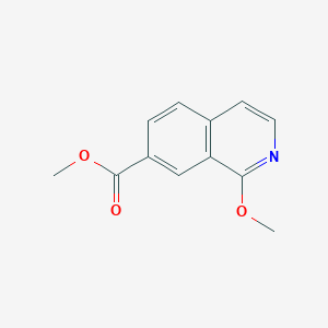 molecular formula C12H11NO3 B8574157 7-Isoquinolinecarboxylic acid, 1-methoxy-, methyl ester CAS No. 1374258-31-7