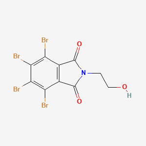 molecular formula C10H5Br4NO3 B8574174 N-(2-hydroxyethyl) tetrabromophthalimide CAS No. 26015-78-1
